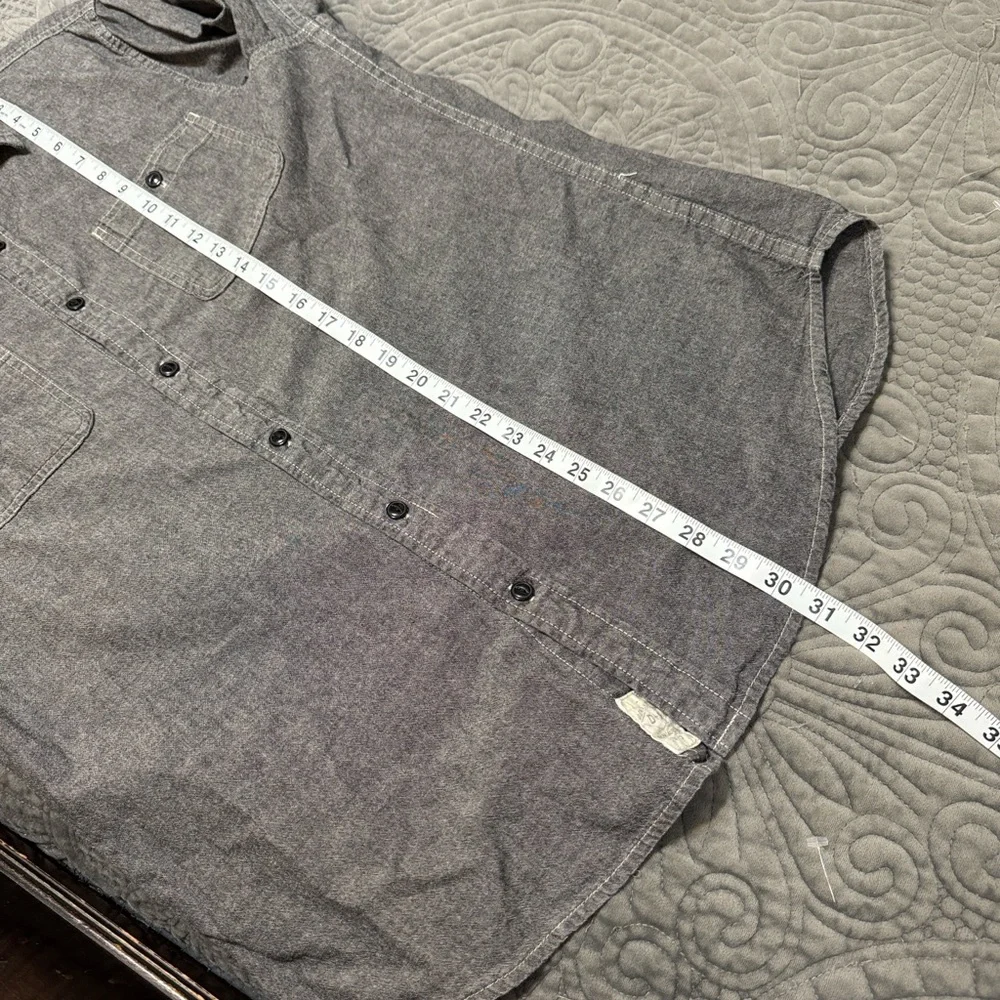 Denim & Supply Ralph Lauren Charcoal Button-Down Shirt size Large - Picture 10 of 12